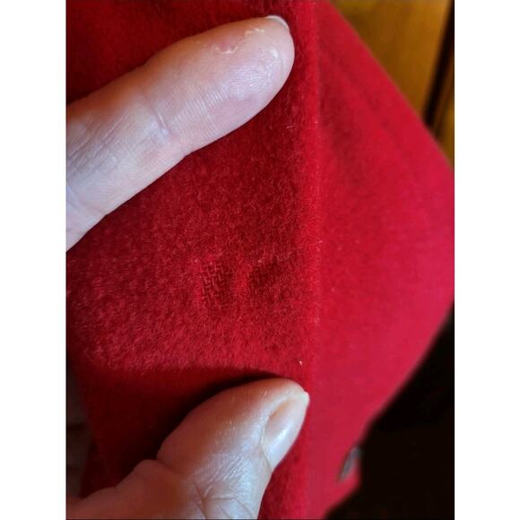 Vintage Augustus Red Wool Blazer Women's Size 10 Classic 1980s Power Jacket - Picture 7 of 14